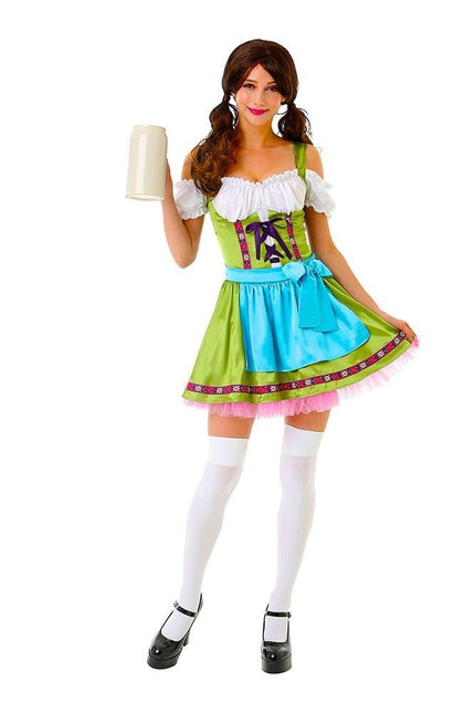 Dirndl Jurk Oktoberfest Gekleurd van PartyXclusive koop je bij Partywinkel