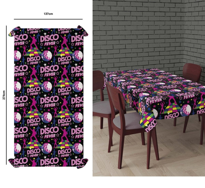 Disco 70S Tafelkleed 2,74m van Fiestas Guirca koop je bij Partywinkel