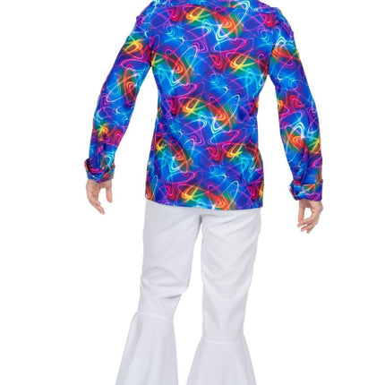 Disco Blouse Gekleurd van Wilbers & Wilbers koop je bij Partywinkel