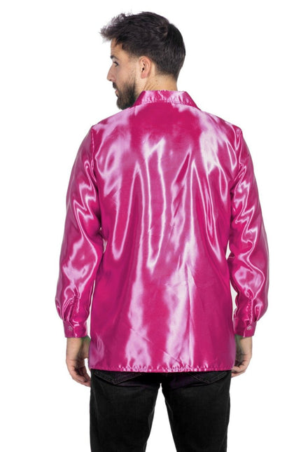 Disco Blouse Ruches Fuchsia van Wilbers & Wilbers koop je bij Partywinkel
