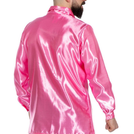 Disco Blouse Ruches Roze van Wilbers & Wilbers koop je bij Partywinkel