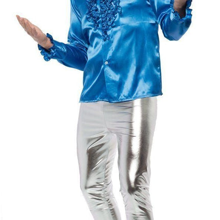 Disco Broek Zilver van Partychimp koop je bij Partywinkel