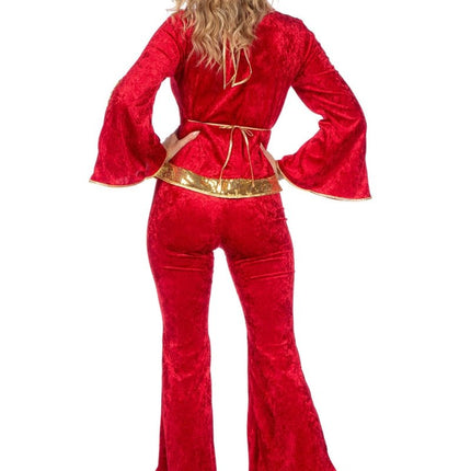 Disco Pak Rood Goud Dames Glitter 3 delig van Wilbers & Wilbers koop je bij Partywinkel