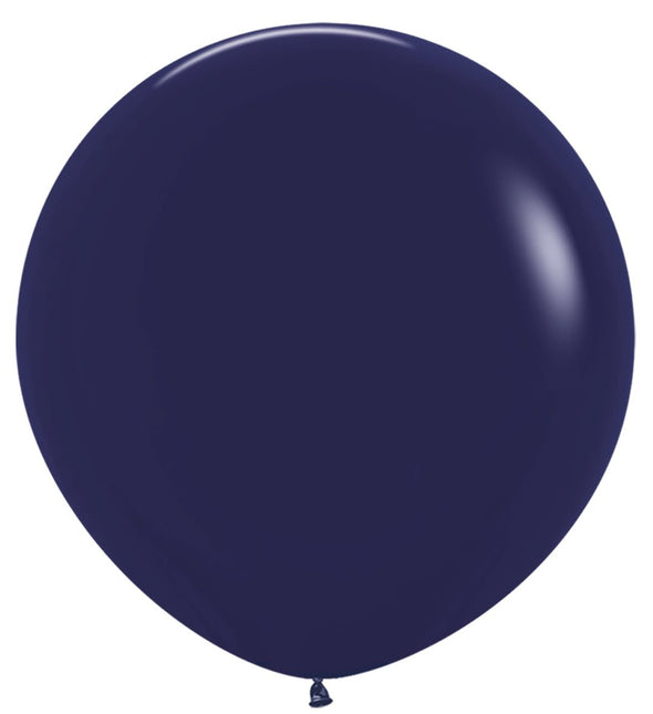 Donkerblauwe Ballonnen 91cm 10st van Sempertex koop je bij Partywinkel