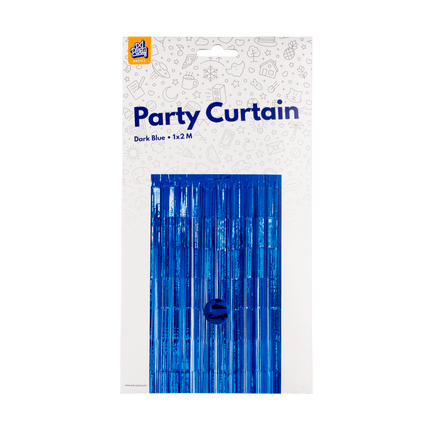 Donkerblauwe Deurgordijn 2m - Partywinkel - 8716764236556