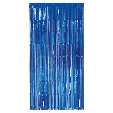 Donkerblauwe Deurgordijn 2m - Partywinkel - 8716764236556