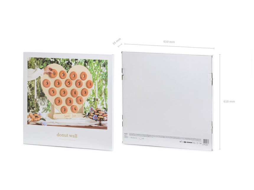 Donut Wall Hout 65x59cm van Partydeco koop je bij Partywinkel