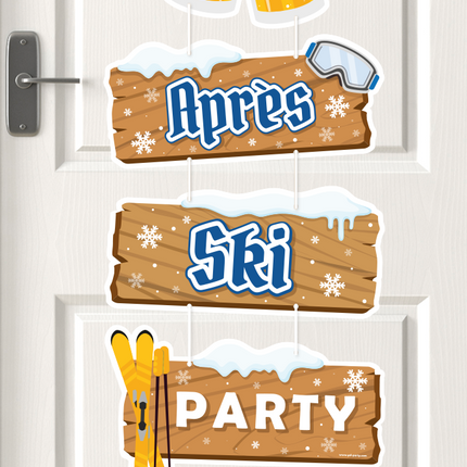 Decorazione appesa marrone Apres Ski Party 1m