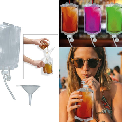 Doorzichtige Drank Infuus - Partywinkel - 8434077270226