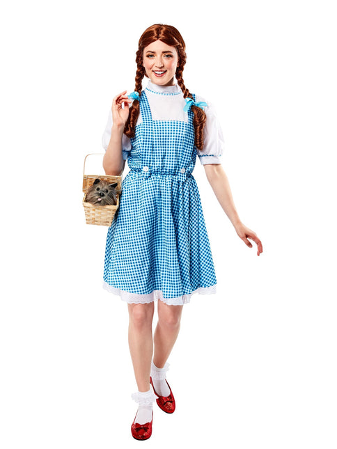 Costume Dorothy Donna Blu Bianco