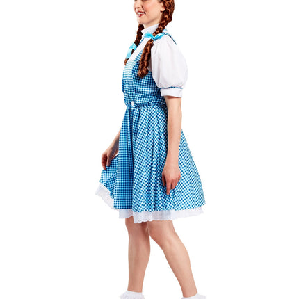Costume Dorothy Donna Blu Bianco