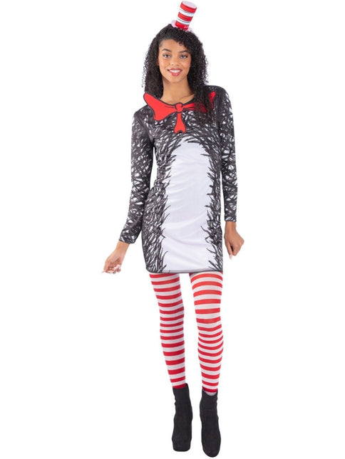 Dr Seuss Cat in the Hat Ladies Kostuum van Smiffys koop je bij Partywinkel
