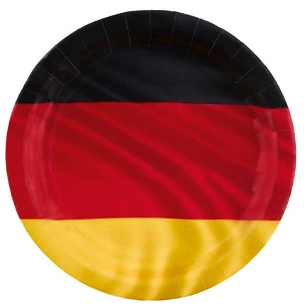 Duitsland Borden Vlag 23cm 8st van Riethmueller koop je bij Partywinkel