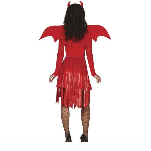 Duivel Halloween Kostuum Dames Rood van Fiestas Guirca koop je bij Partywinkel