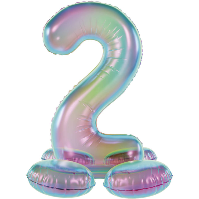 palloncino di figura 2 anni Standard Olografico Vuoto 72 cm