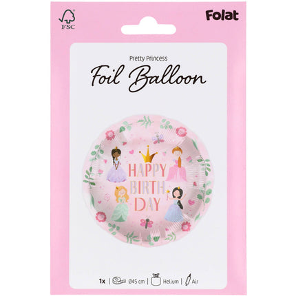Palloncino ad elio Principesse vuoto 45 cm
