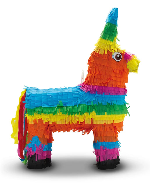 Ezel Pinata Gekleurd 41cm van VDV Benefit koop je bij Partywinkel
