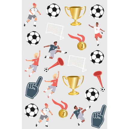 Tatuaggi finti di calcio 25 pezzi