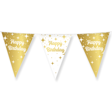 Fancy party Linea di bandiera foil - Buon compleanno