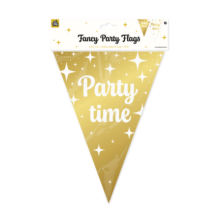 Fancy party Linea di bandiere in carta stagnola - Party time