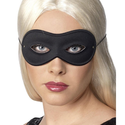 Farfalla Oogmasker Zwart van Smiffys koop je bij Partywinkel