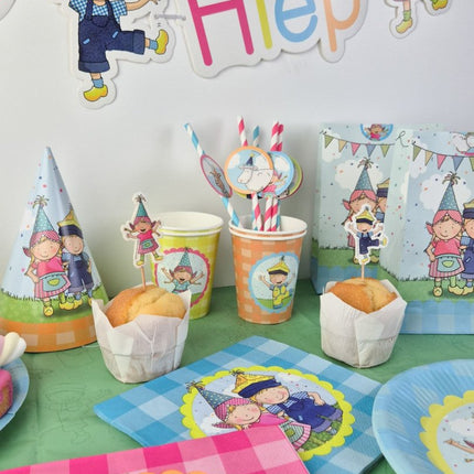 Feesthoedjes Fien & Teun 6st van Haza Witbaard koop je bij Partywinkel