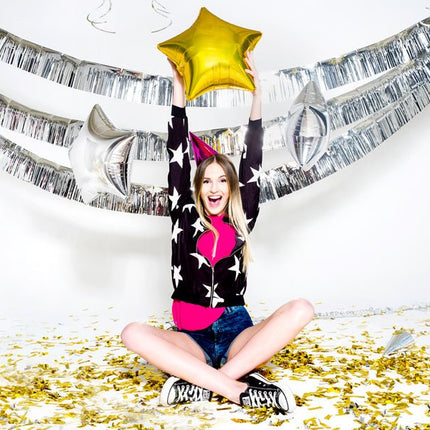 Feesthoedjes Holografisch Glitter 16cm 20st van Partydeco koop je bij Partywinkel