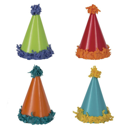 Feesthoedjes Mini 10,2cm 8st van Unique koop je bij Partywinkel