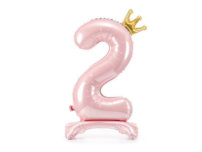 Palloncino Foil Figura 2 Rosa Chiaro Standard Vuoto 84cm