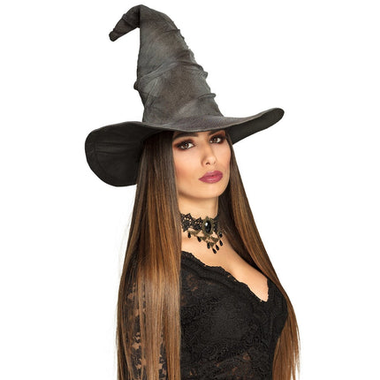 Cappello da strega di Halloween grigio