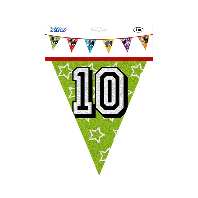 Ghirlande 10 Anni Glitter 8m