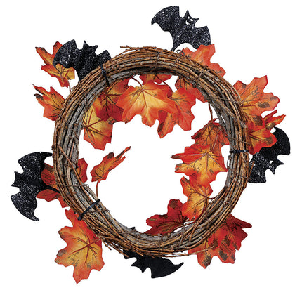 Corona di Halloween Foglie 30 cm