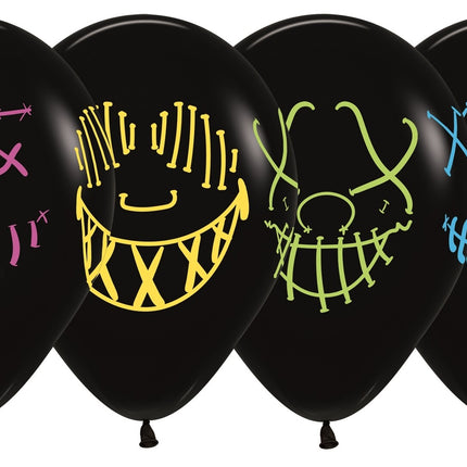 Palloncini Maschere Neon Ink Nero 30cm 25pz