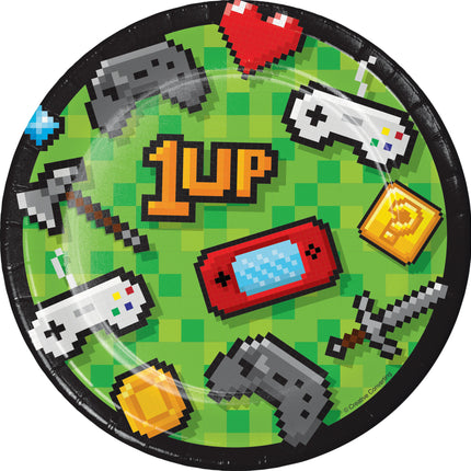 Piatti da gioco per feste di carta 18cm 8pz