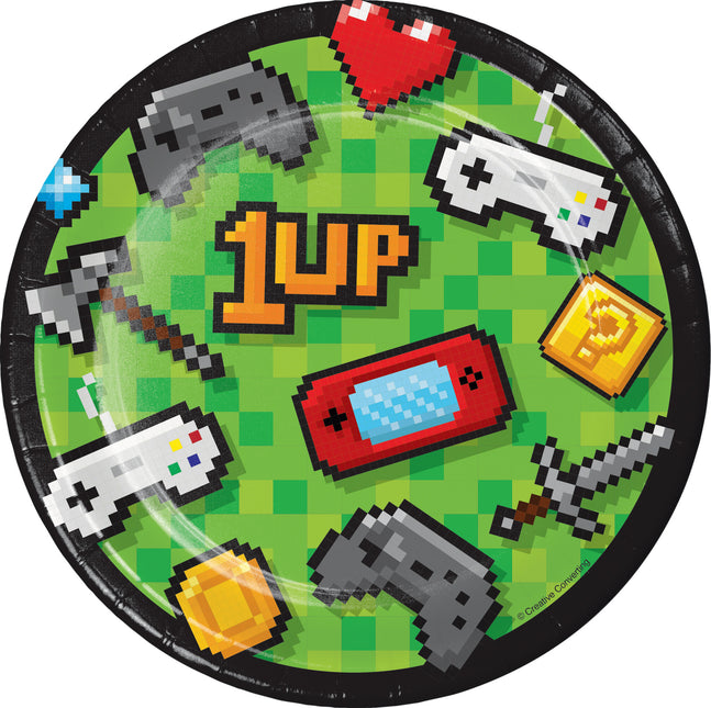 Piatti da gioco per feste di carta 18cm 8pz