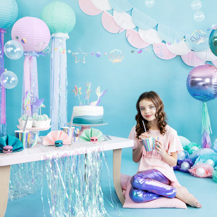 Set di cake topper a forma di sirena 3 pezzi