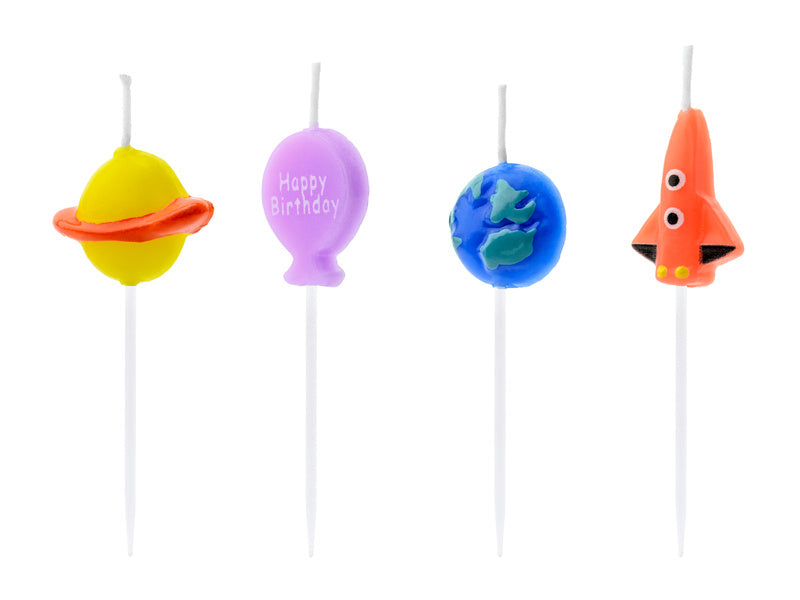 Candele spaziali 3cm 4pz