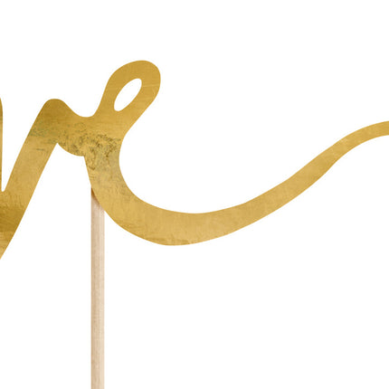 Cake topper Love Gold 17cm