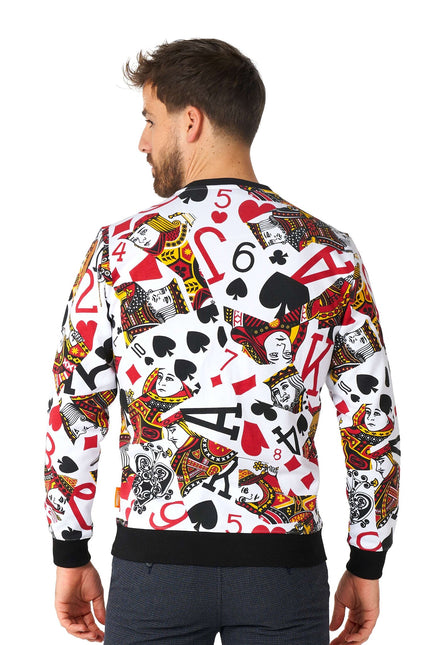 Maglione da uomo con carte da gioco del casinò <tc>OppoSuits</tc>