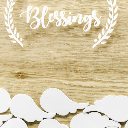 Libro degli ospiti in legno Blessings 39,5 cm