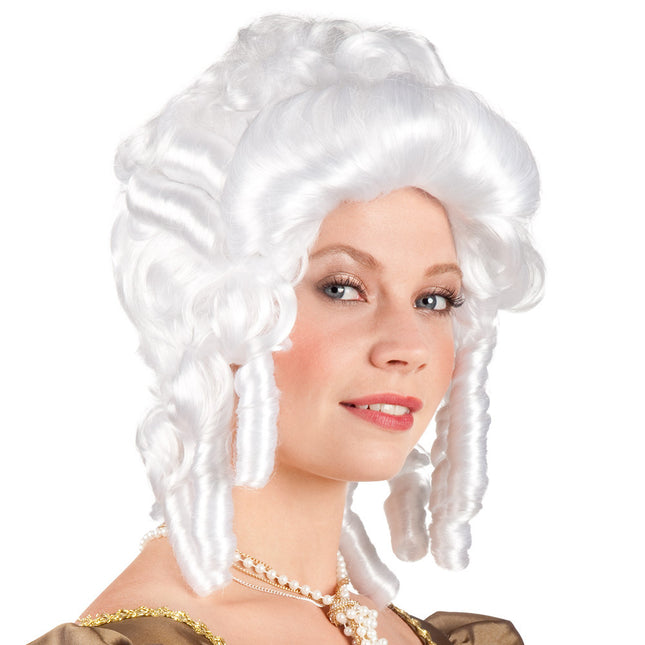 Parrucca grigia donna barocca