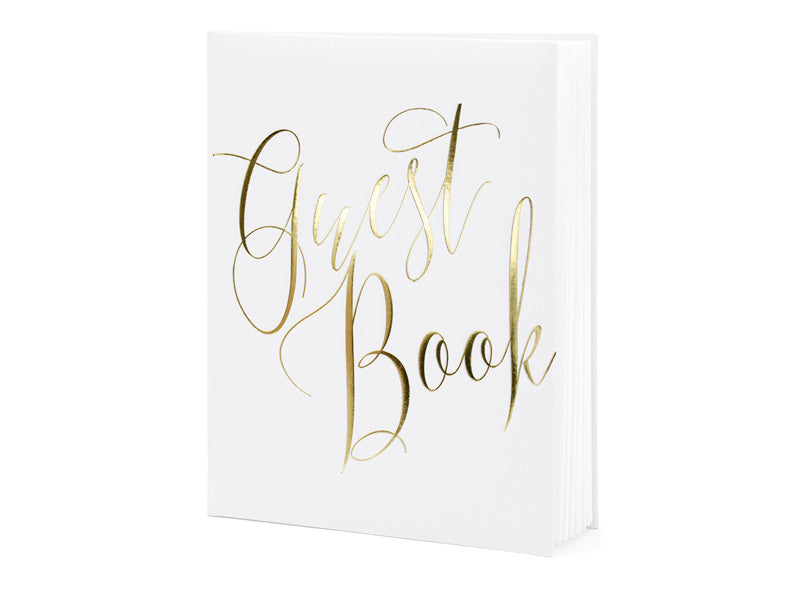 Libro degli ospiti Lettere d'oro 24,5 cm