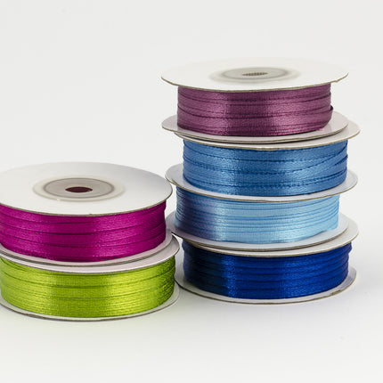 Nastro di raso fucsia 3mm 50m