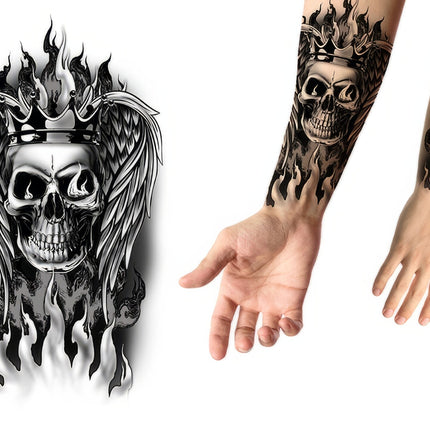Teschio finto tatuato 30 cm