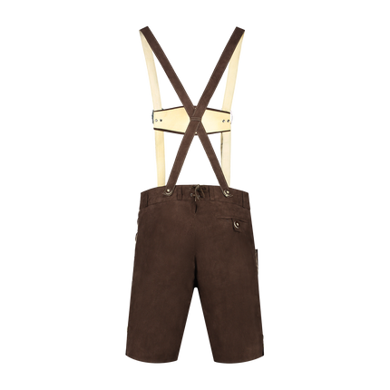 Pantaloni da uomo in pelle marrone scuro