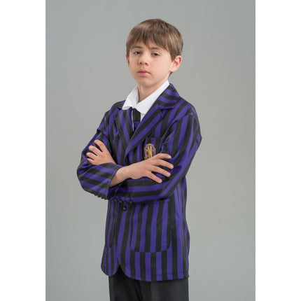 Costume Mercoledì Uniforme scolastica Nero/Viola Ragazzo