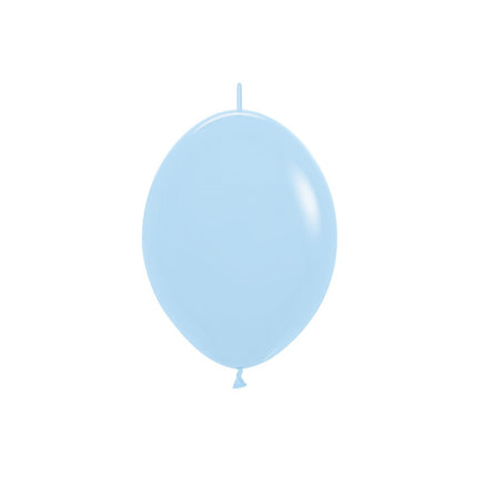 Palloncini blu opaco pastello 15cm 50pz