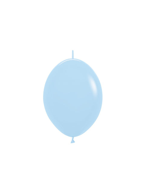 Palloncini blu opaco pastello 15cm 50pz