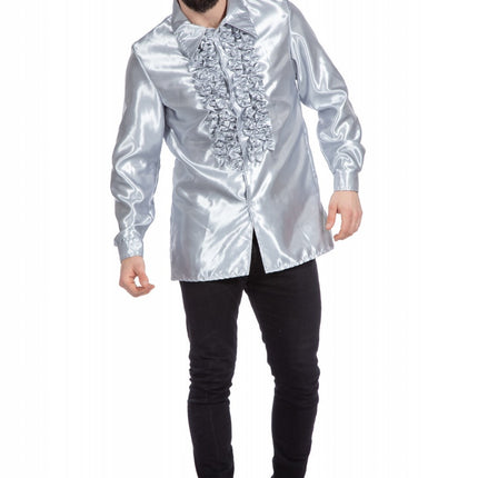 Camicetta Disco Ruffles Argento