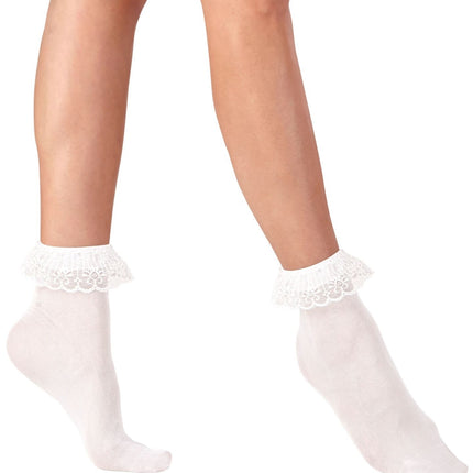 Calzini bianchi con pizzo